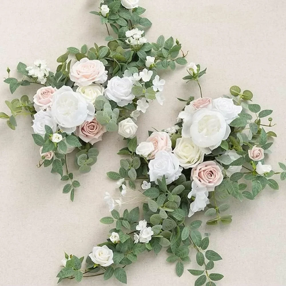 Ling's Moment Lg 2 pc Head Table Florals in 'White & Sage'